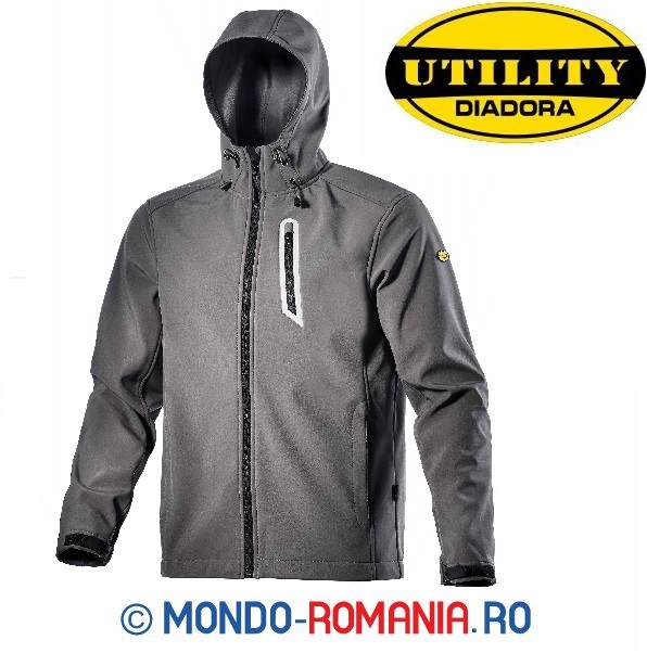 Softshell outdoor, windstooper, rezistenta la umezeala DIADORA SAIL gri 